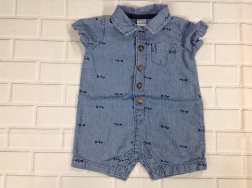 Carters Blue Print One Piece