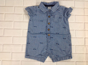 Carters Blue Print One Piece