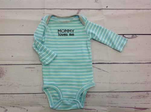 Carters Blue Print Onesie