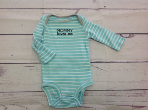 Carters Blue Print Onesie