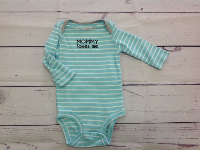 Carters Blue Print Onesie