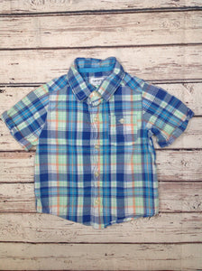Carters Blue Print Top