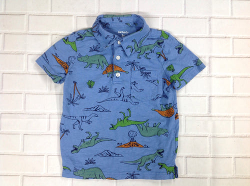 Carters Blue Print Top