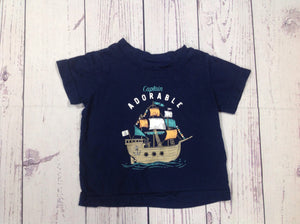 Carters Blue Ship Top