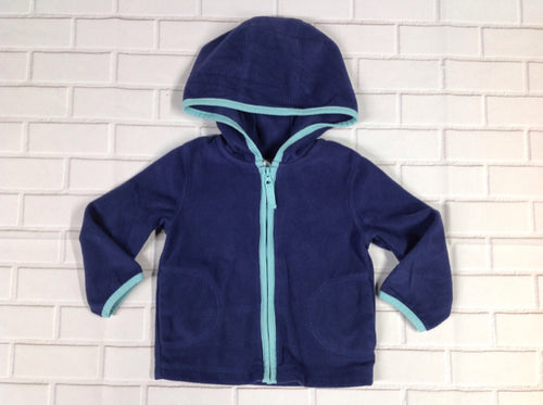Carters Blue zip jacket Top