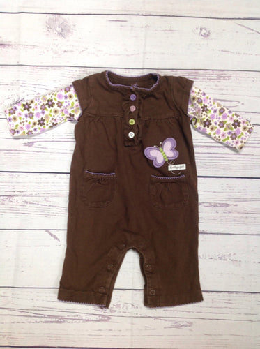 Carters Brown & Purple One Piece