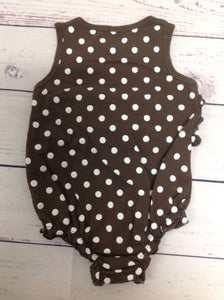 Carters Brown & White One Piece