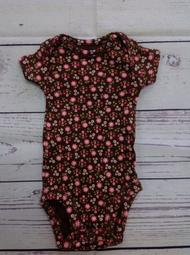 Carters Brown Print Onesie
