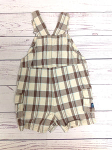 Carters Brown Print Shortalls