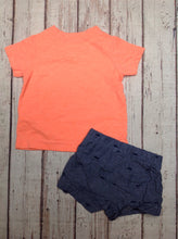 Carters CORAL & BLUE 2 PC Outfit