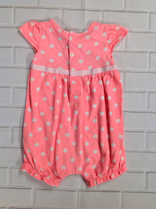 Carters Coral & White One Piece