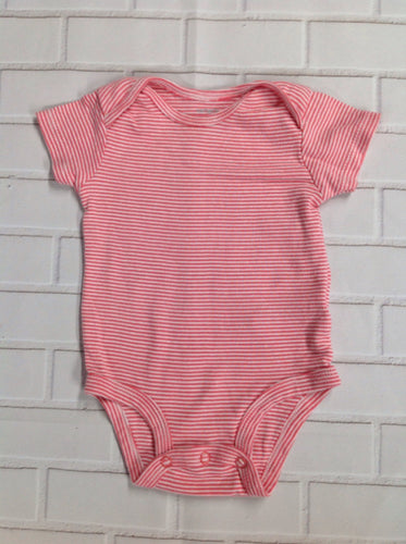 Carters Coral & White Onesie