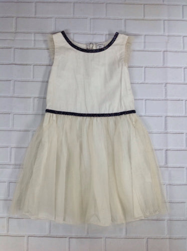 Carters Cream & Black Glitter Dress