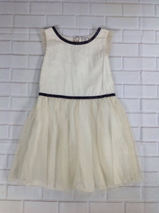 Carters Cream & Black Glitter Dress