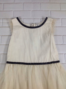Carters Cream & Black Glitter Dress