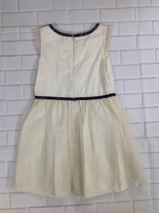 Carters Cream & Black Glitter Dress