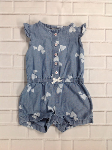 Carters Denim Print One Piece