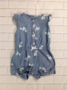 Carters Denim Print One Piece