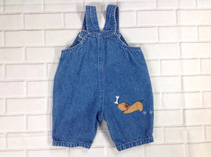 Carters Denim Print Overalls