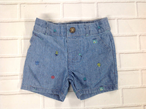 Carters Denim Print Shorts