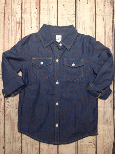Carters Denim Solid Top