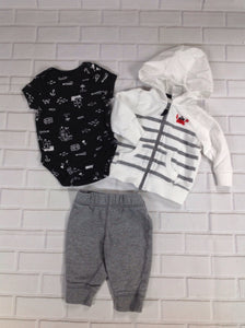 Carters GRAY & WHITE 3 PC Outfit