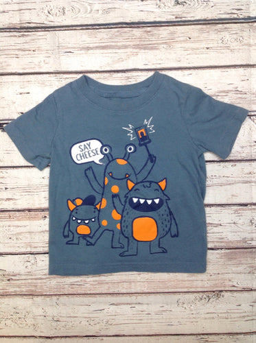 Carters GRAY PRINT Top
