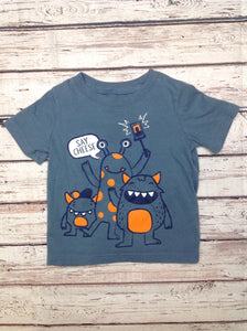 Carters GRAY PRINT Top