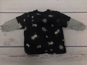 Carters GRAY PRINT Top