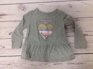 Carters GRAY PRINT Top