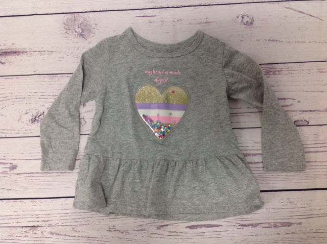 Carters GRAY PRINT Top