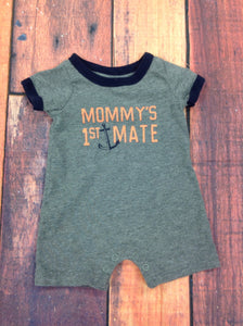Carters Gray & Blue One Piece