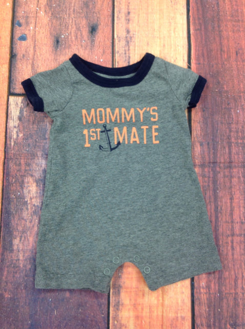 Carters Gray & Blue One Piece