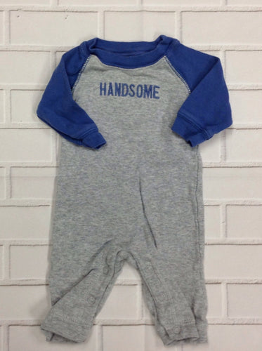 Carters Gray & Blue One Piece