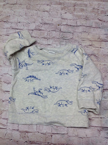 Carters Gray & Blue Top