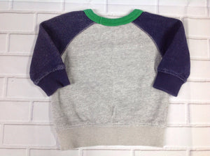 Carters Gray & Blue WORDS Top