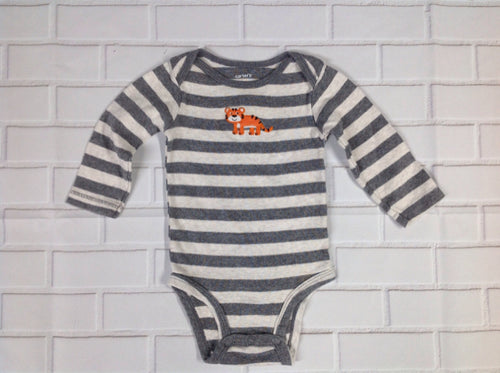 Carters Gray & Cream Top