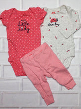 Carters Gray & Pink 3 PC Outfit