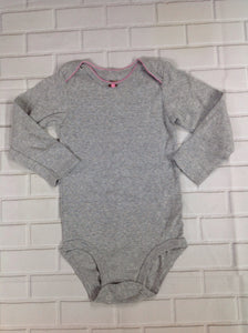 Carters Gray & Pink Onesie