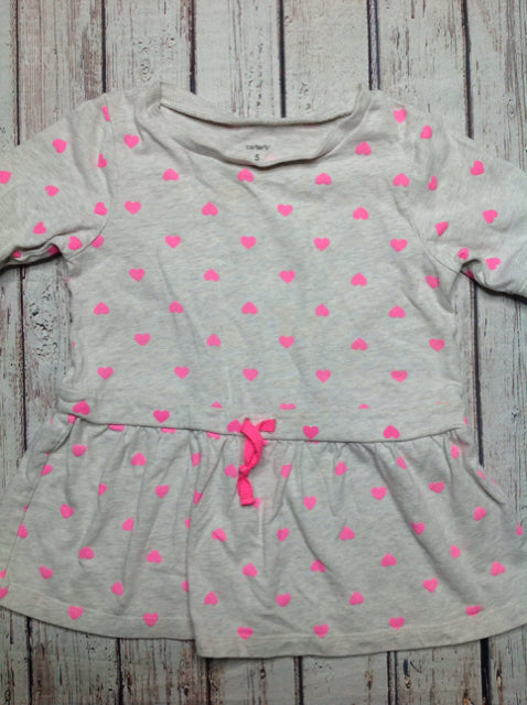 Carters Gray & Pink Top