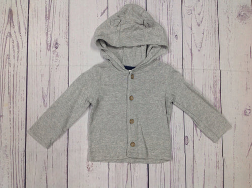 Carters Gray BUTTON UP Top