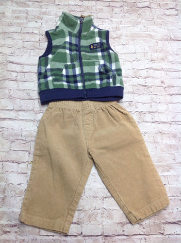 Carters Green & Blue 2 PC Outfit