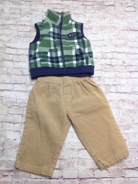 Carters Green & Blue 2 PC Outfit