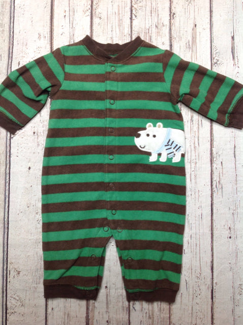 Carters Green & Brown One Piece