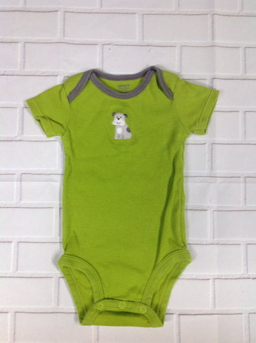 Carters Green & Gray Onesie