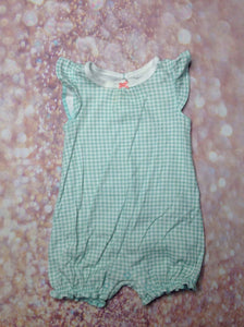Carters Green & White One Piece