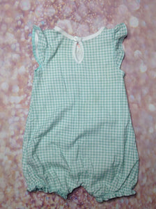 Carters Green & White One Piece
