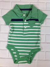 Carters Green & White Top
