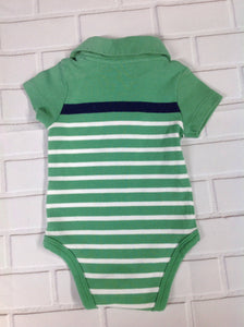 Carters Green & White Top