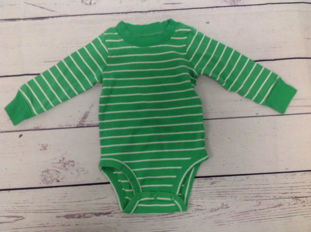 Carters Green & White Top